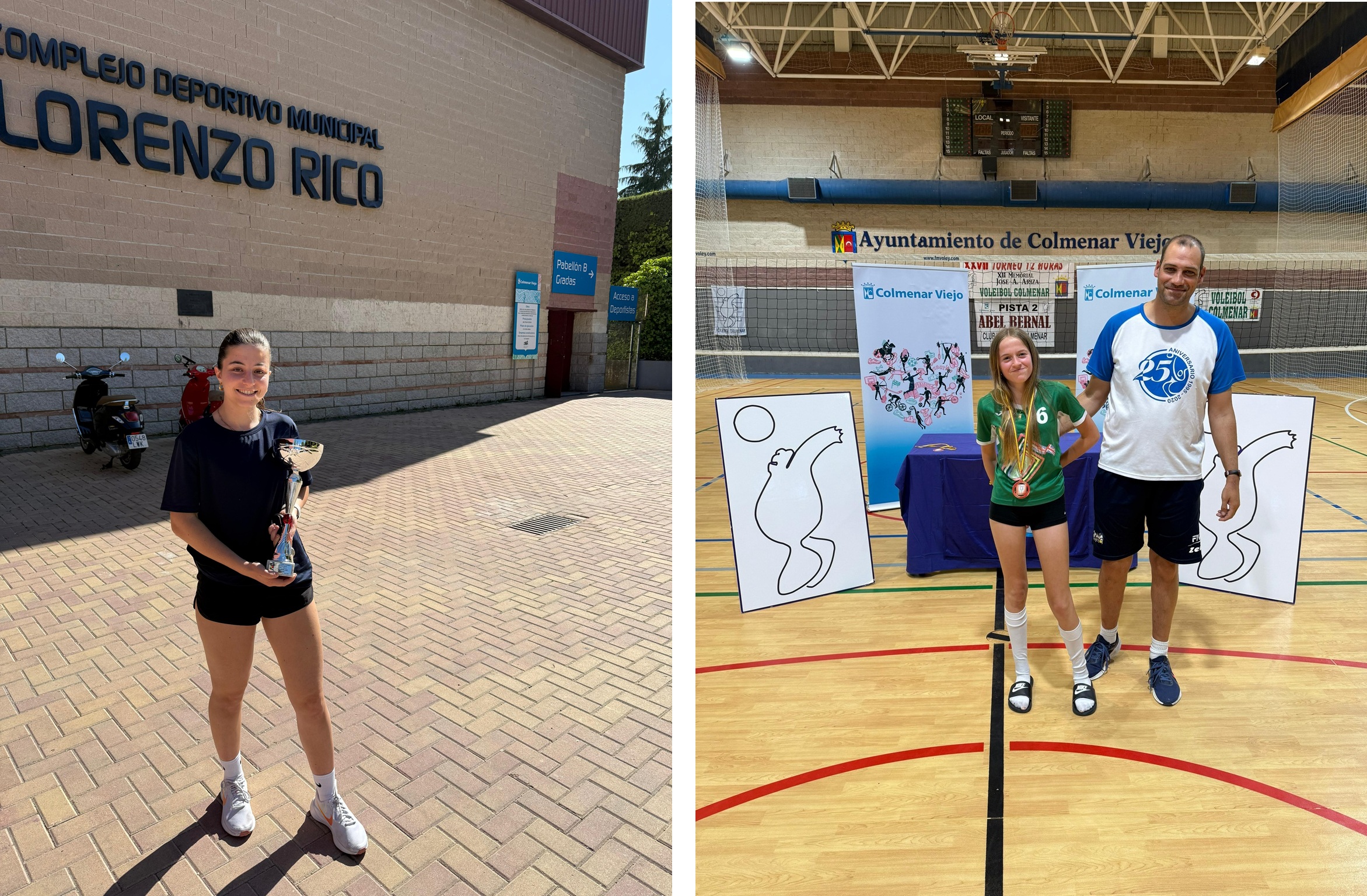 Equipo voleibol Campeon XXVII Torneo 12 horas de Colmenar Viejo Trofeos